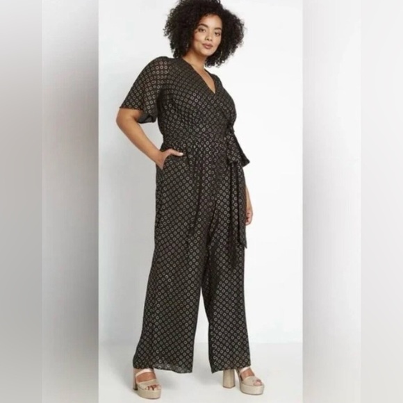 Modcloth Pants - ModCloth Size 1X Luxe at Me Metallic Jumpsuit